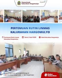 PERTEMUAN RUTIN LINMAS KALURAHAN HARGOMULYO